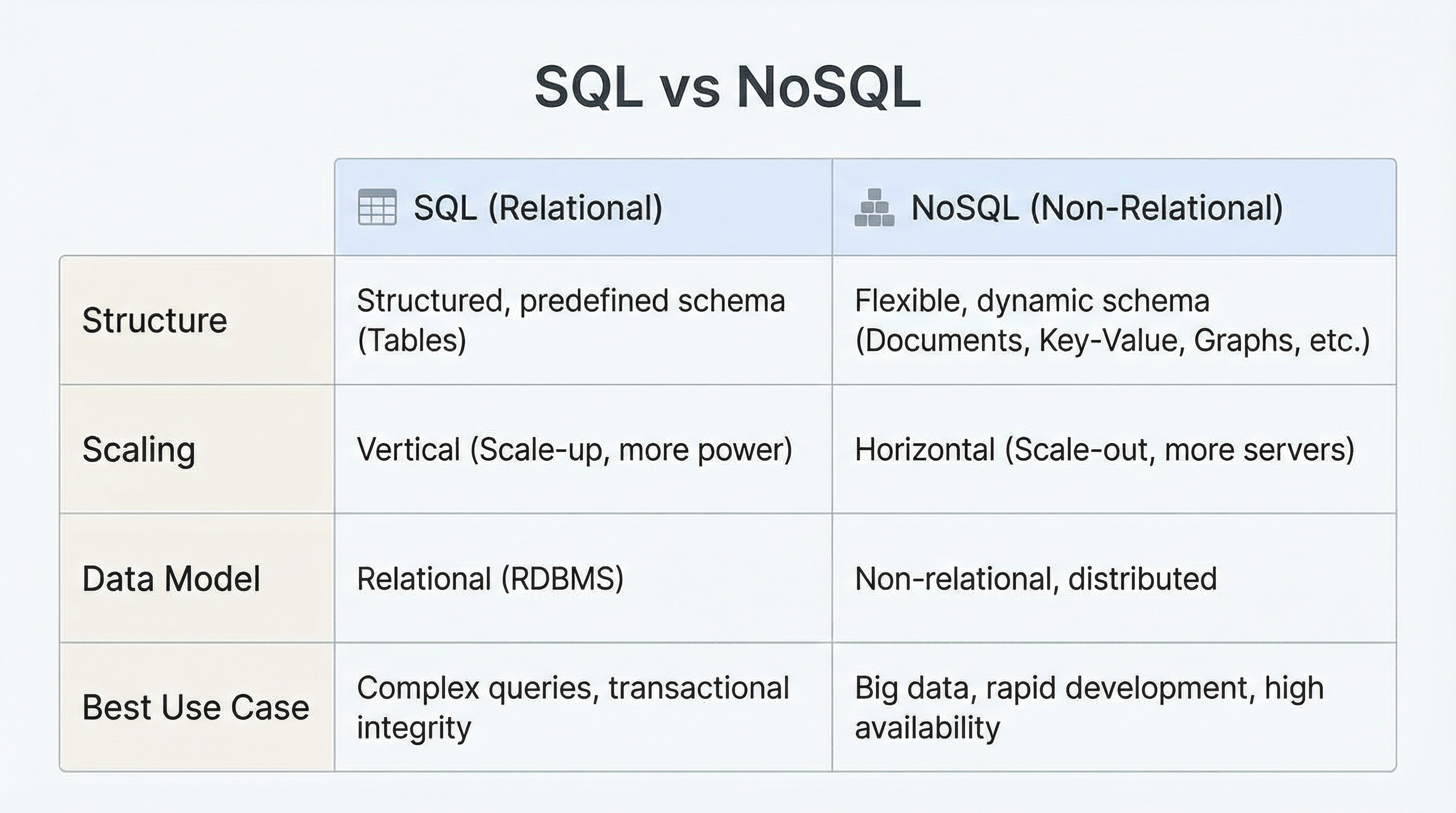 Comparison Chart Example